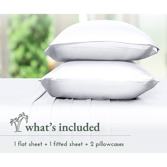 California Design Den Rayon from 100% Bamboo Sheets King, 4 Piece Set, Luxury Co - Picture 4 of 11